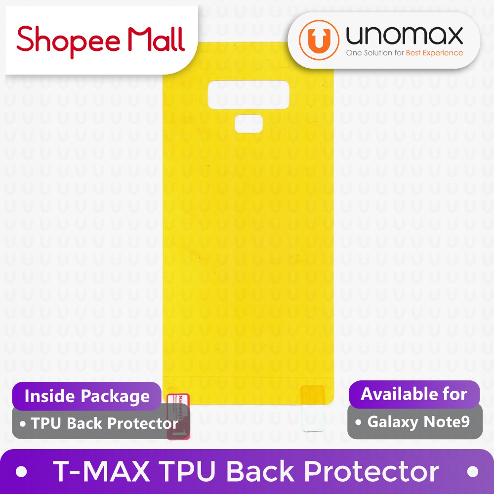 T-MAX Curved TPU Full Cover Back Protector for Samsung Galaxy Note9 / S9 (5.8") - Clear