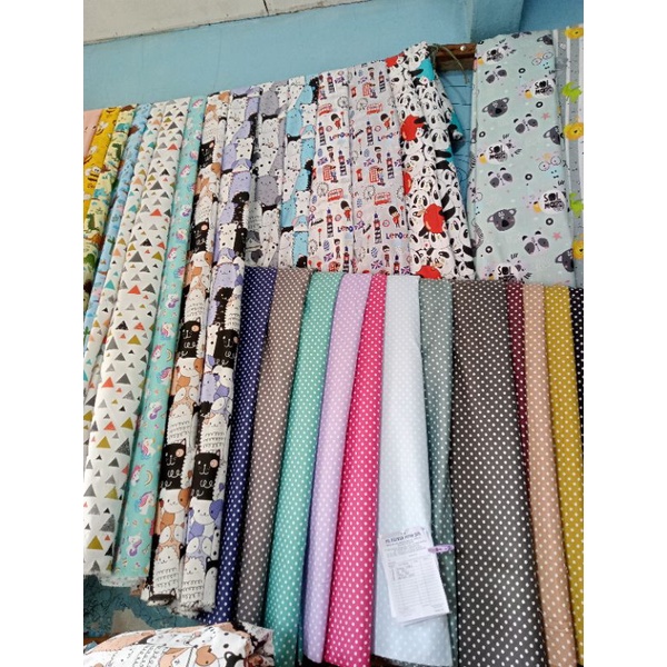 Termurah Bahan Kain Katun Mikrotex Disperse Motif Lucu Anak Untuk Sprei Gorden Piyama Bedcover