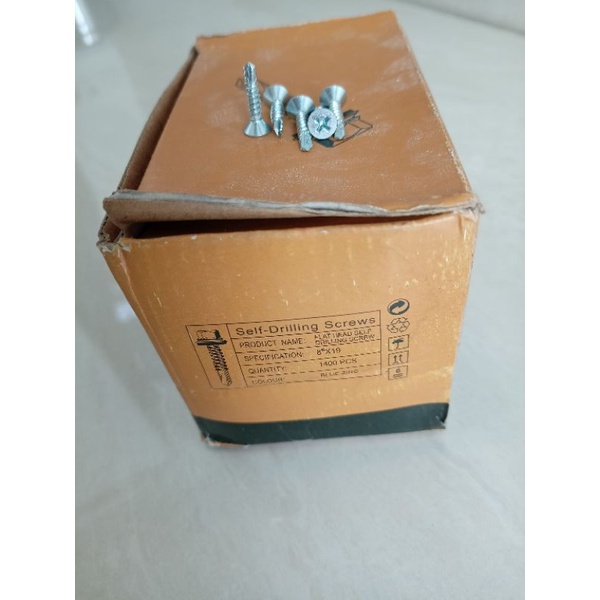 baut skrup  sds/baut roofing sds flat head baja ringan 8 x 19 mm/ sds 8 x 19mm harga per 50 pcs