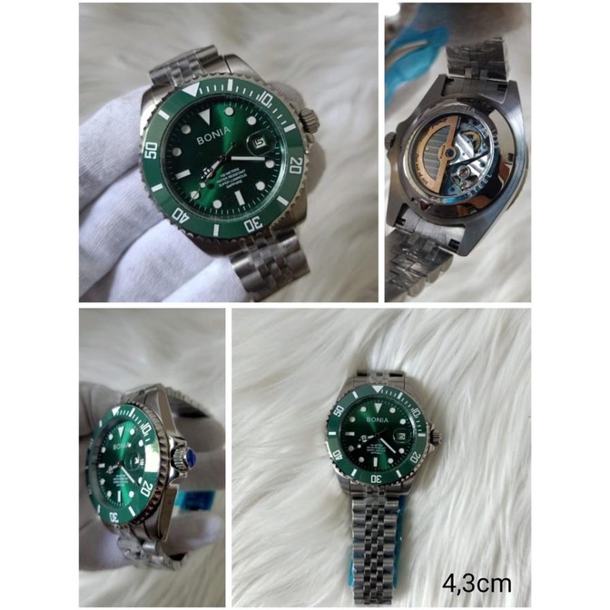 Jam Tangan Pria Bonia Bnb 10606 Stainless Steel Automatic Premium Dhakiydano
