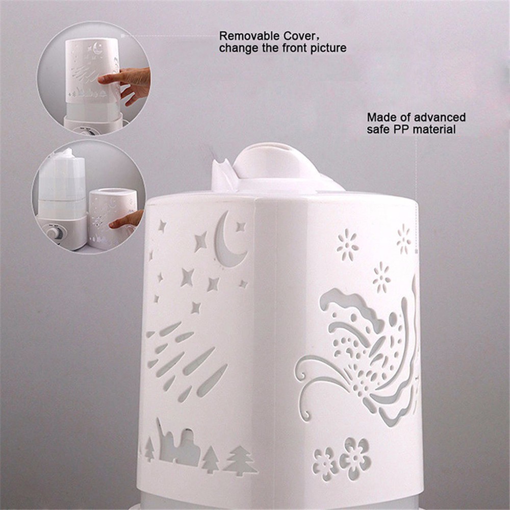 Pengharum Ruangan Elektrik Aroma Therapy Air Humidifier 7 Color Light 1500ml