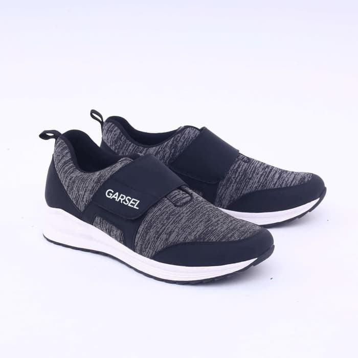 SEPATU SNEAKERS CASUAL WANITA BLACK GARSEL ORIGINAL DISTRO GSD 5445