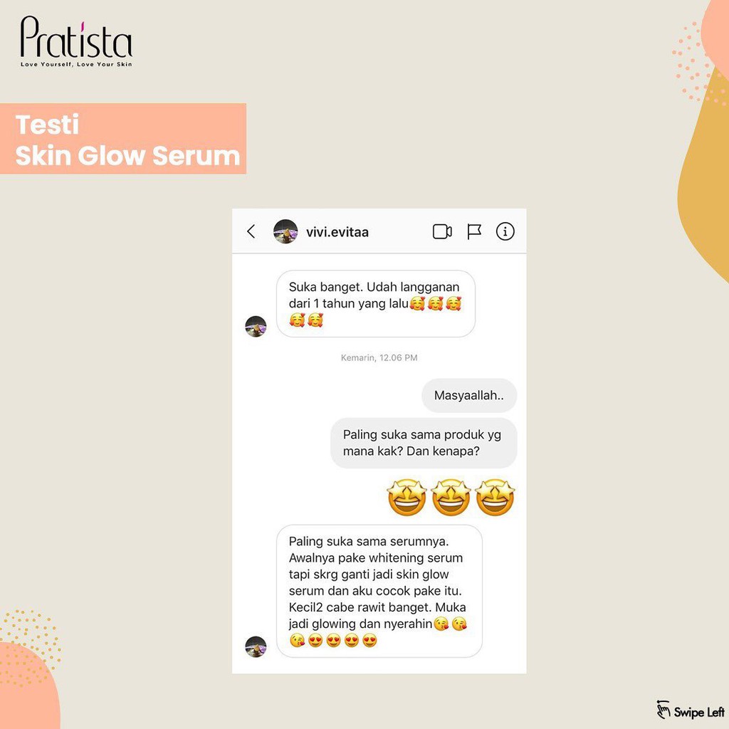 Pratista Skin Glow Serum Wajah Mencerahkan &amp; Membuat Glowing