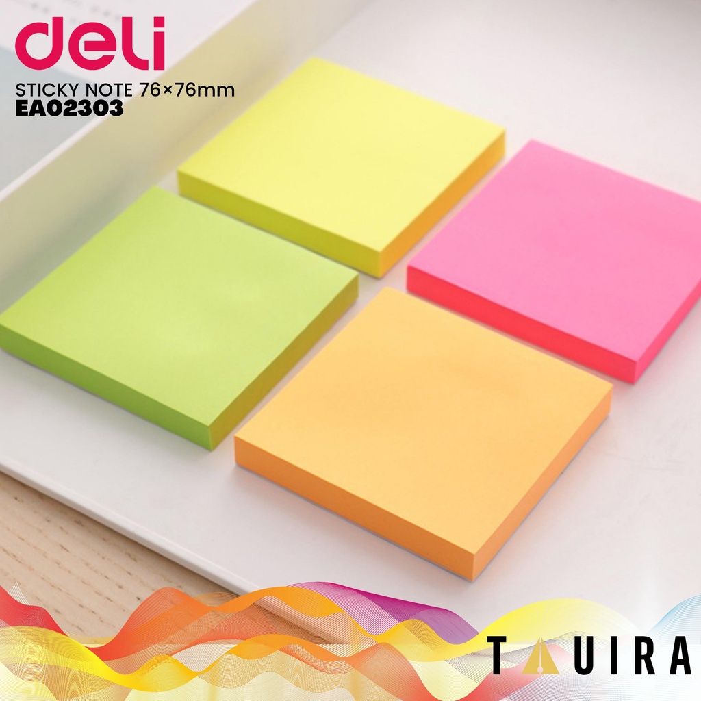 

STICKNOTE / STICKY NOTE PAD NOTES 76×76mm 100 sheet DELI A02303