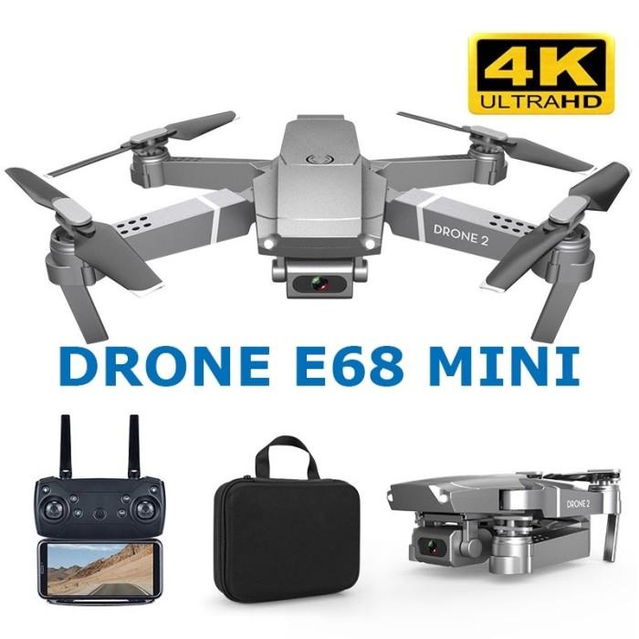 Zackymall Drone Mini E68 Rc Drone 4K Hd Camera Wifi Fpv Quadcopter Vs Dji Mavic
