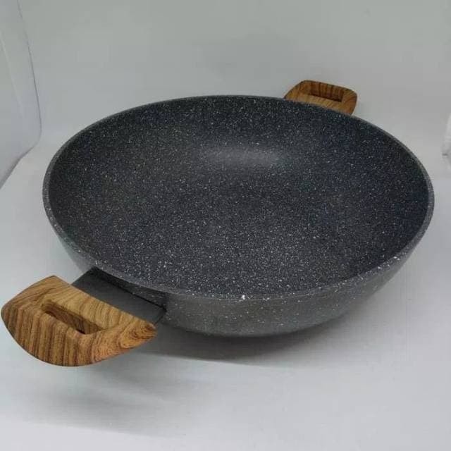 Wok Pan Cypruz 30cm KI-0645 Wajan Panci Penggorengan Marble