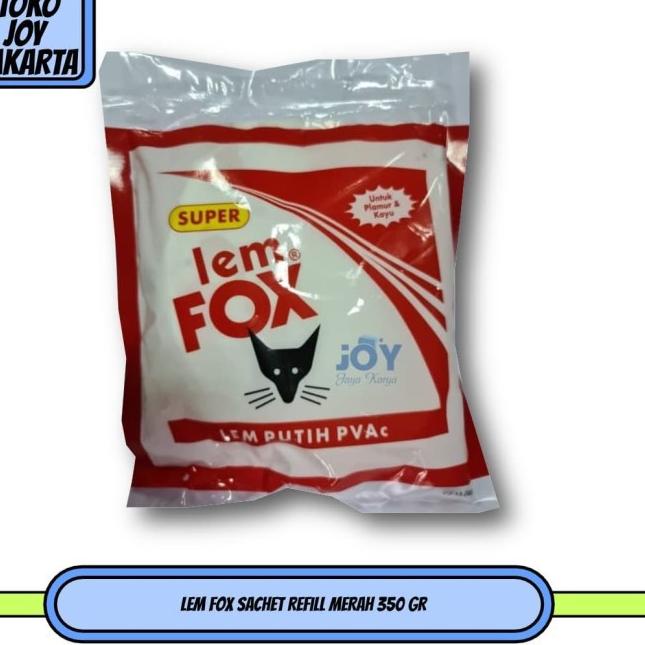 

♥NEW♥ Lem Fox SACHET Refill MERAH 350 gr lem kertas kayu prakarya murah