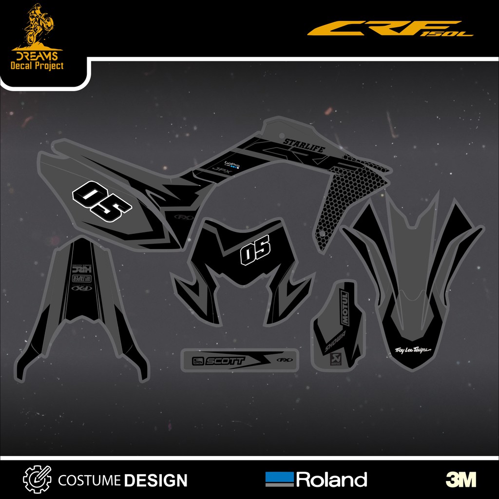 Decal CRF 150L Grey