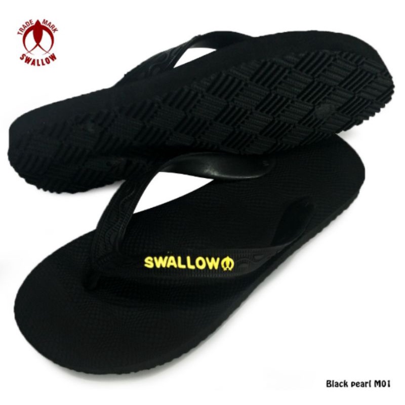 sandal swalow hitam polos / no : 9/9,5/10/10,5/11/11,5/12