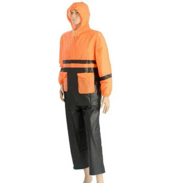 Jas Hujan Dewasa Setelan Jaket Celana Kombinasi