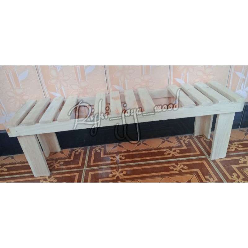 RAK BUNGA KAYU MINIMALIS 60x16x30 | RAK BUNGA ESTETIK | RAK SERBAGUNA | TATAKAN BUNGA | RAK PANJANG