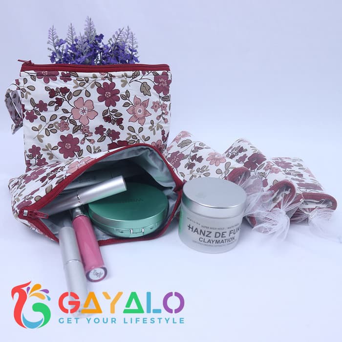 

POUCH KATUN SERBAGUNA/TEMPAT PENSIL/TEMPAT MAKEUP/DOMPET KECIL