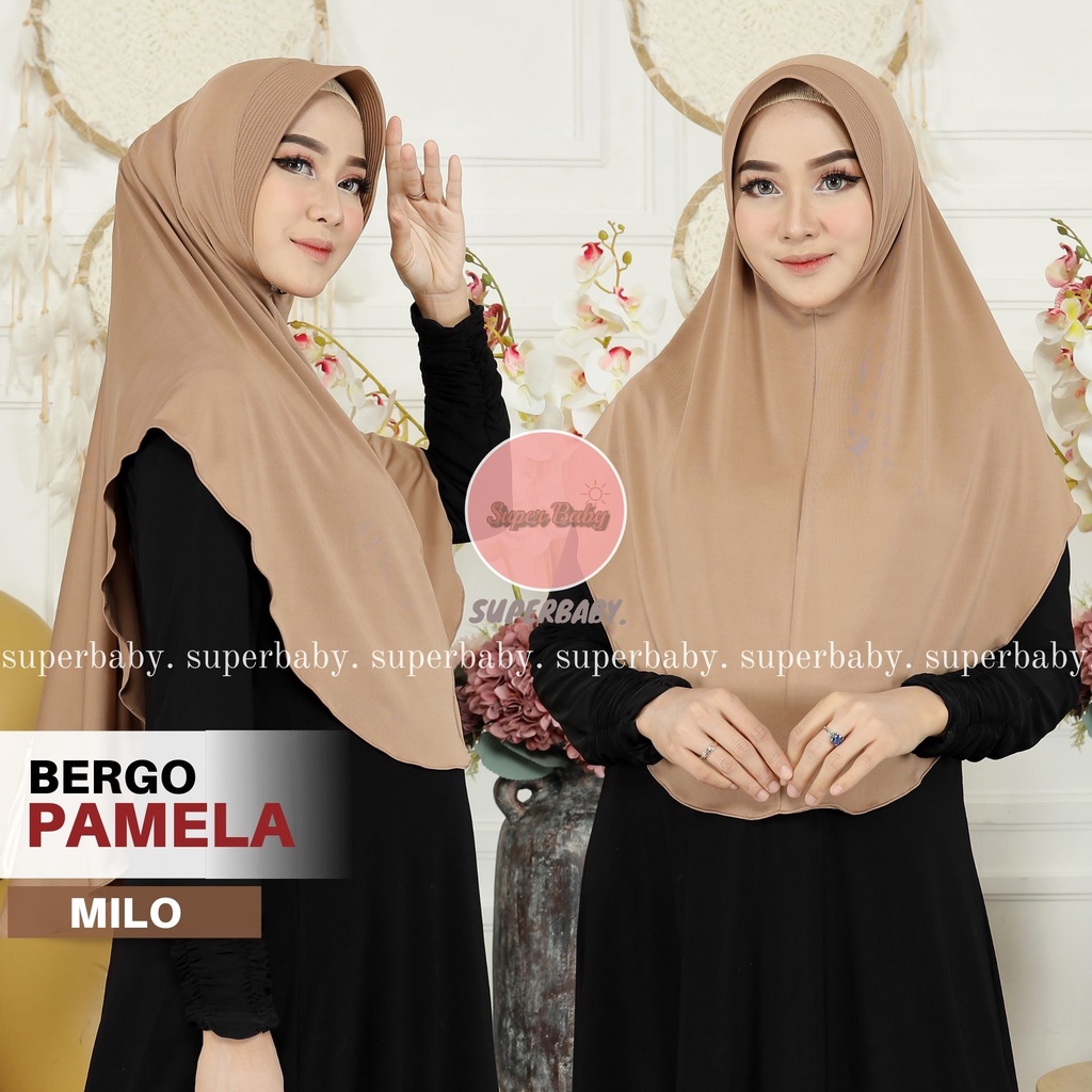 Jilbab Bergo Pamela OLAHRAGA Jersey  Bergo Sporty Jersey Premium
