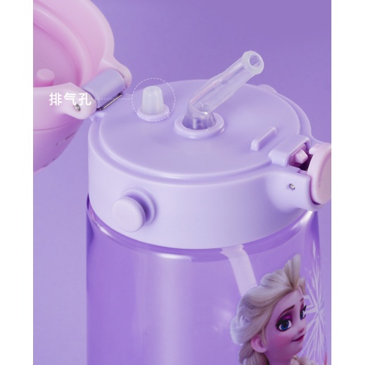 Disney origninal waterbottle straw with fan /botol sedotan dgn kipas WD4452