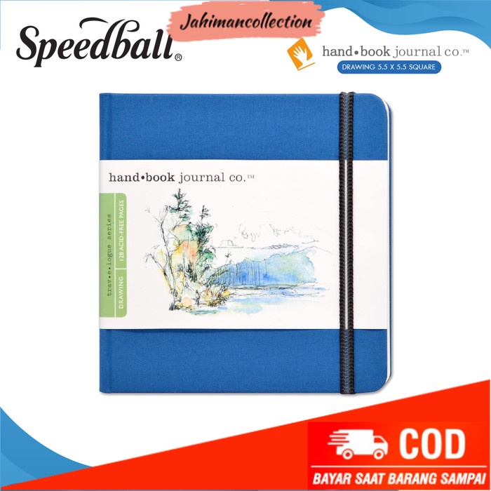 

✨ BISA COD ✨ Buku Sketsa 5.5'x5.5' Square Drawing Speedball Hand Book Journal - SQUARE BLUE