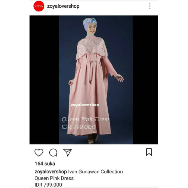 Zoya - Queen Pink Dress - Ivan Gunawan Collection 2017 - Limited Edition - Second/Preloved