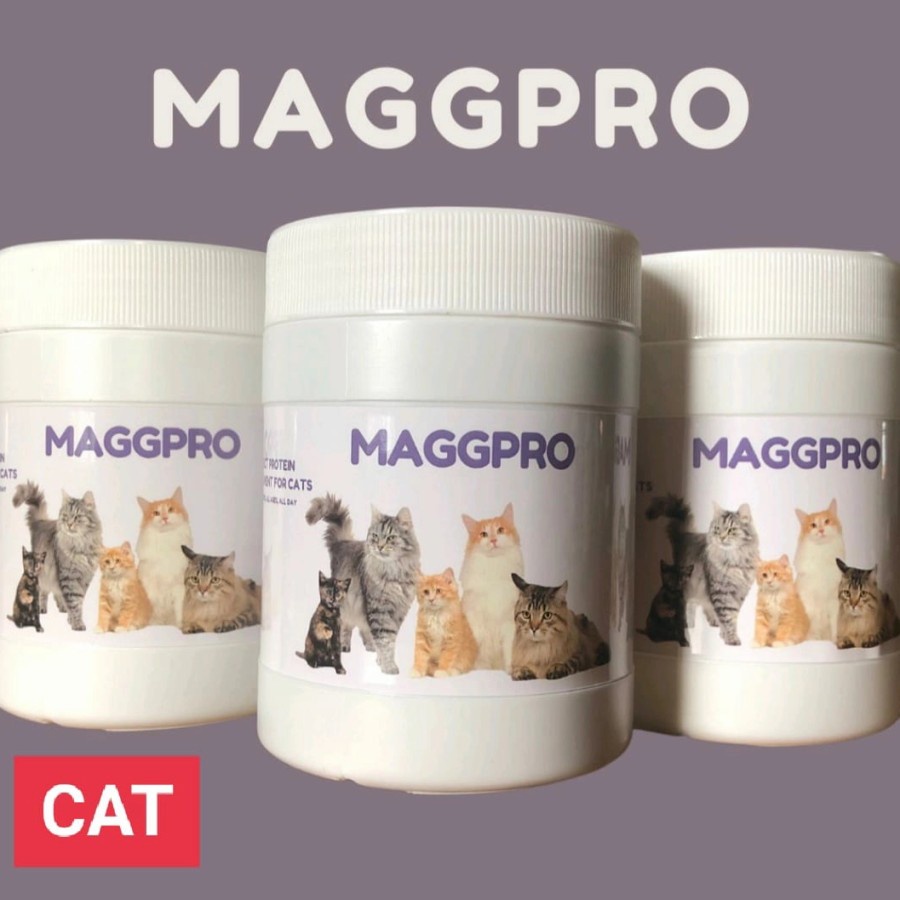 Magprofeed MAGGPRO Vitamin Penambah Imun Nafsu Makan Kucing dan Anjing Pelebat Bulu Suplemen Magpro daily mixing food cats and dog by proteinmagg