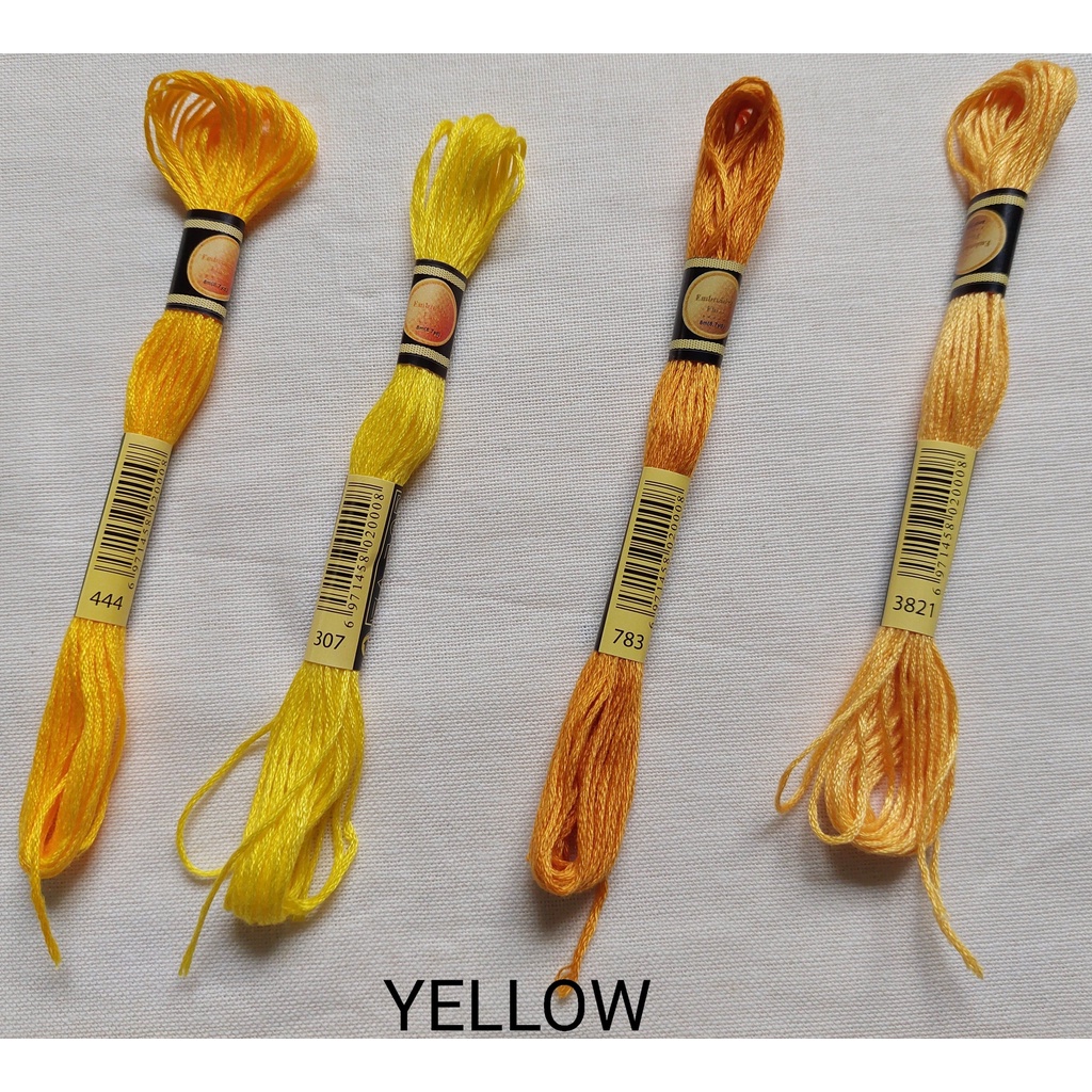 Benang Sulam CXC (Similar to DMC) YELLOW SERIES