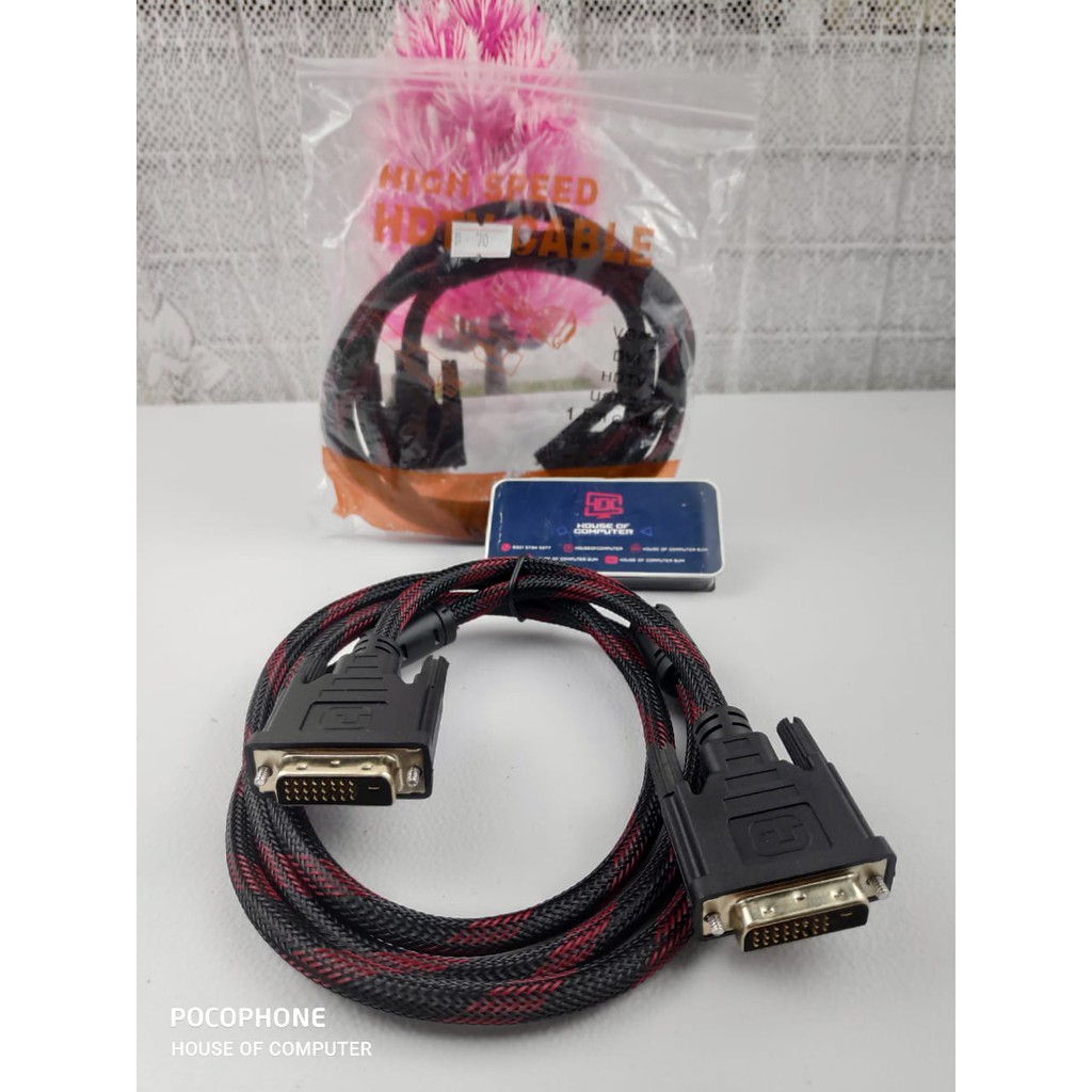 Kabel dvi d 24+1 to dvi d 24+1 panjang 1.5 meter