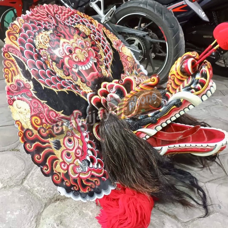 Barongan Ndas Jamang Kayu Waru Ukuran 22