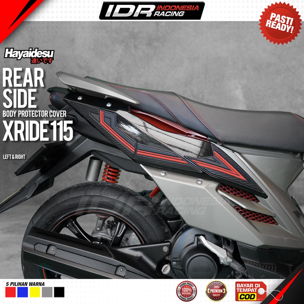 Hayaidesu Xride 115 Body Protector Rear Side Cover Aksesoris Yamaha