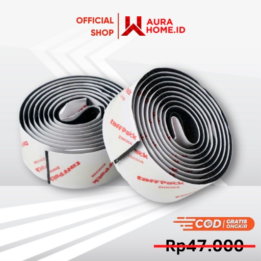 Lakban Velcro Hook and Loop Magic Nylon Sticker 1M / lakban Velkro Velcro Nylon Nilon Perekat Ajaib 