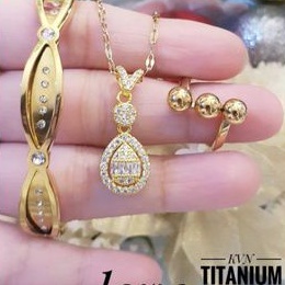 TiTanium set perhiasan wanita QA63