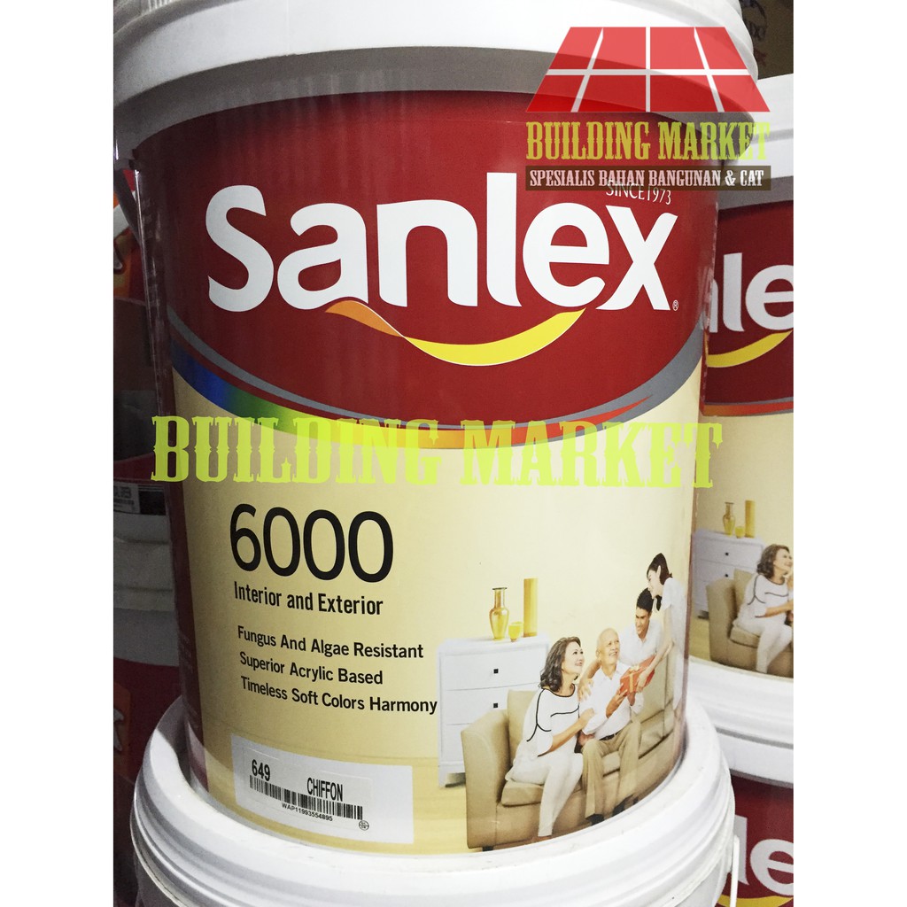 CAT PLAFON GIPSUM GRC TRIPLEK CAT TEMBOK SANLEX 6000 CAT PLAFON GIPSUM GRC TRIPLEK CAT TEMBOK SANLEX 6000