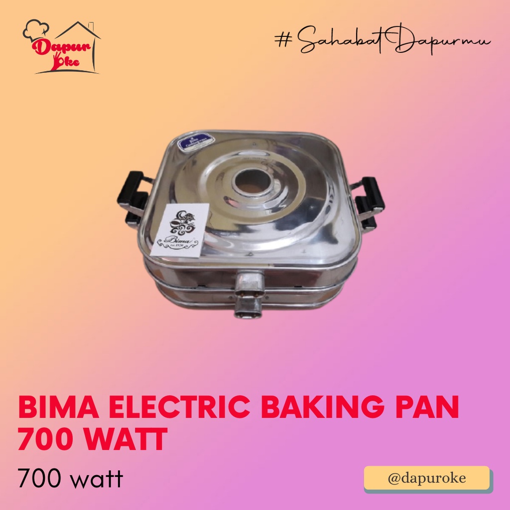 Bima Electric Baking Pan 700 Watt / Pemanggang Kue Listrik