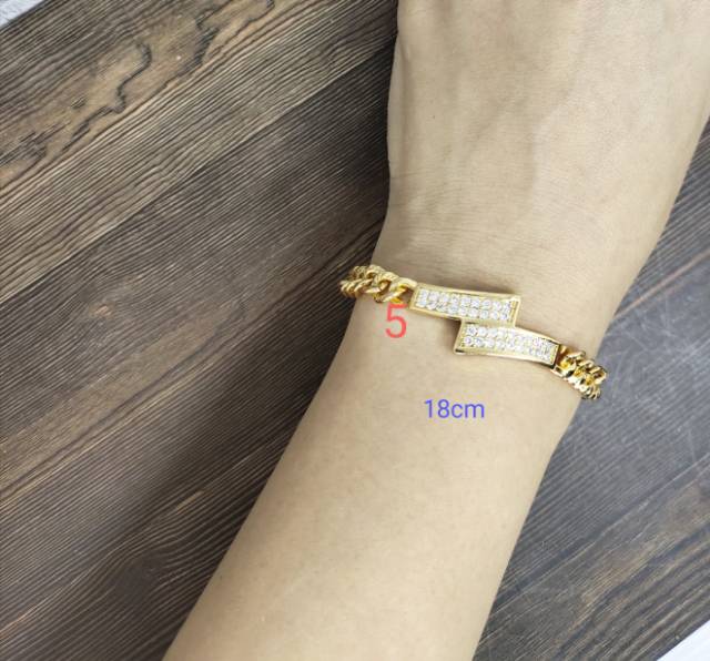 Fifi Fashion Gelang Tangan Model Sisik Naga 1 Model  Fashion Lapis Emas(1-5) 12#