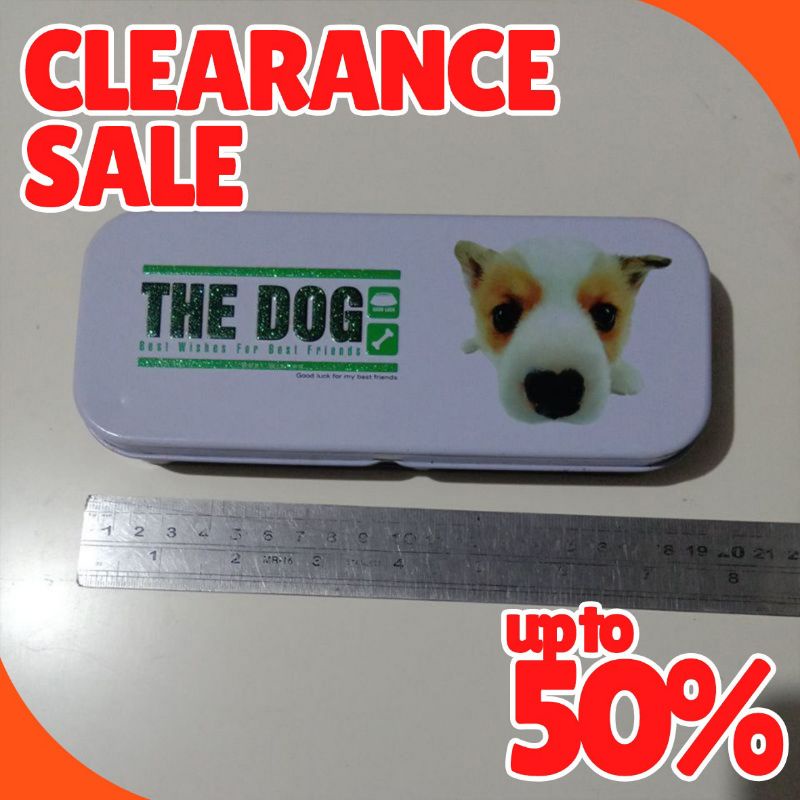 

(SALE) KOTAK TEPAK PENSIL KALENG SENG GAMBAR ANJING KARTUN KARAKTER