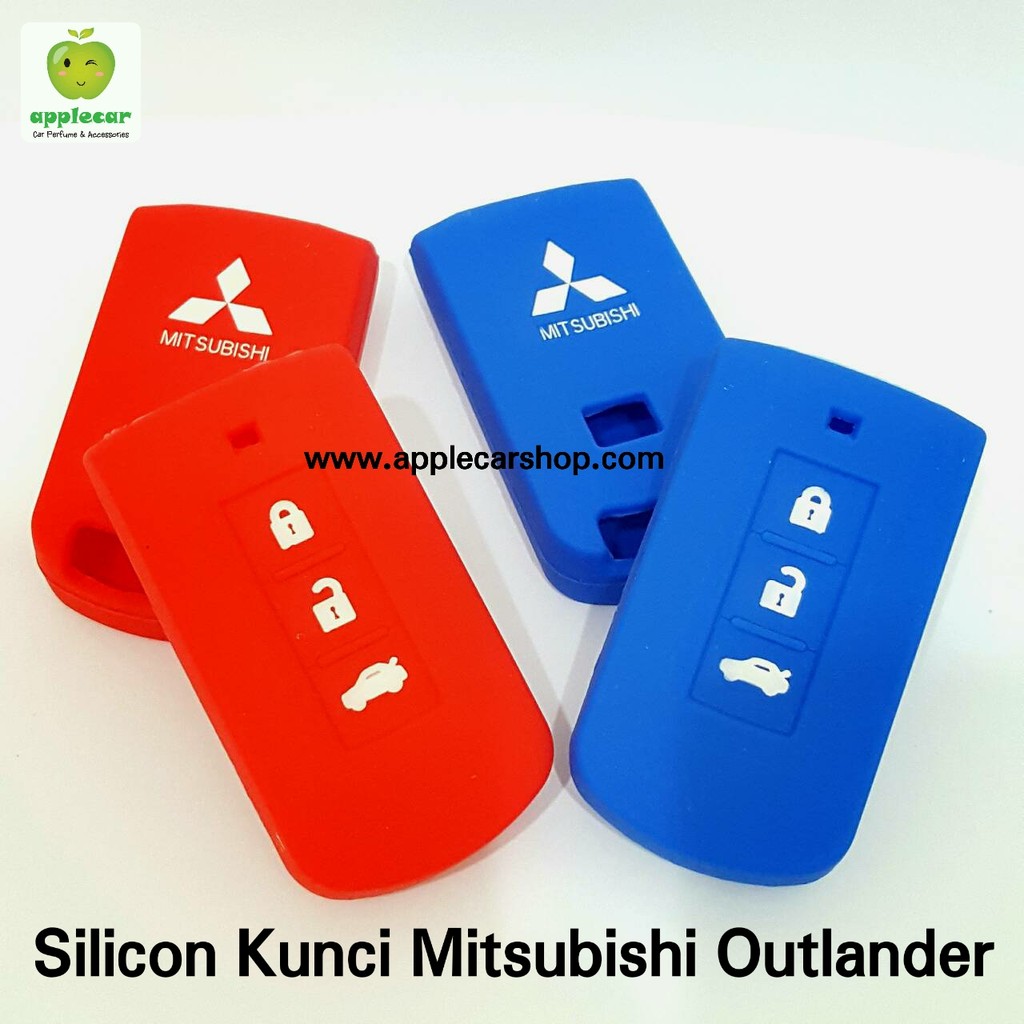 Cover kondom sarung silicon silikon remote kunci mobil mitsubishi lanser, outlander, pajero