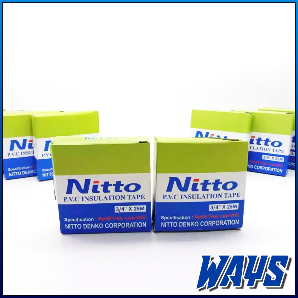 [Z137] NITTO Isolasi Listrik / Solasi Warna / Isolasi PVC / Isolasi Kabel Motor Mobil