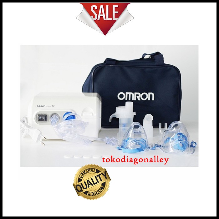 Nebulizer Omron NE-C28 Alat Bantu Pernafasan Terapi Uap Nebuliser Nebul Inhaler Asma Sesak Pilek