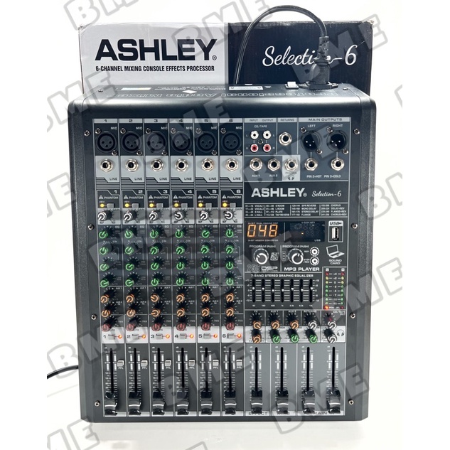 MIXER AUDIO ASHLEY SELECTION6/SELECTION 6 6CH USB-BLUETOOTH ORIGINAL