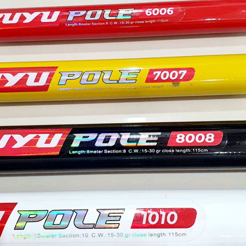 TEGEK UTECATE PUYU POLE 6M 7M 8M 10M / JORAN GABUS UTECATE
