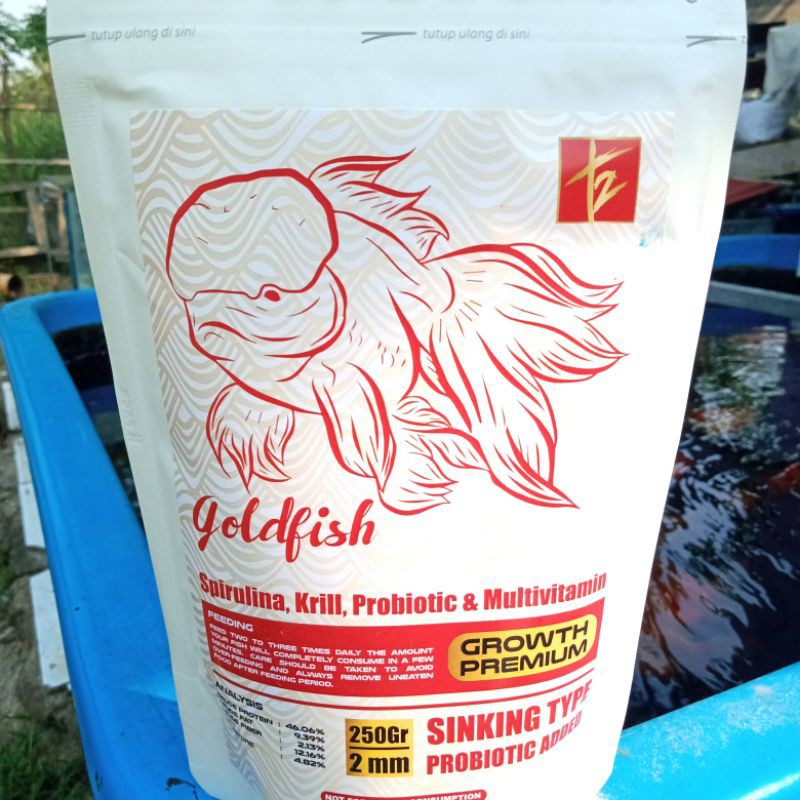 

T2goldfish food /premium 250gr