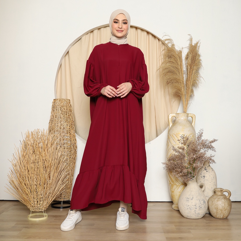 Gamis Abaya Polos - NAJLA Abaya Dress Busana Muslimah - Abaya Turkey