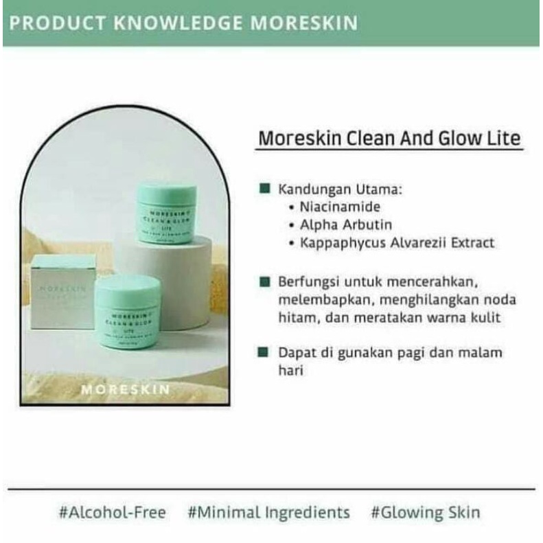 Moreskin Clean and Glow lite