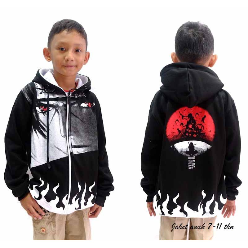 JAKET ANAK ITACHI / JAKET ANIME ANAK / JAKET NARUTO