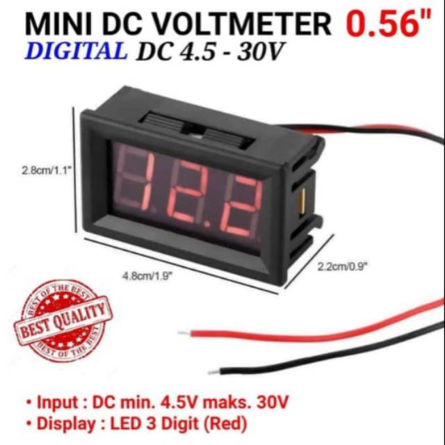 Volt meter DC digital