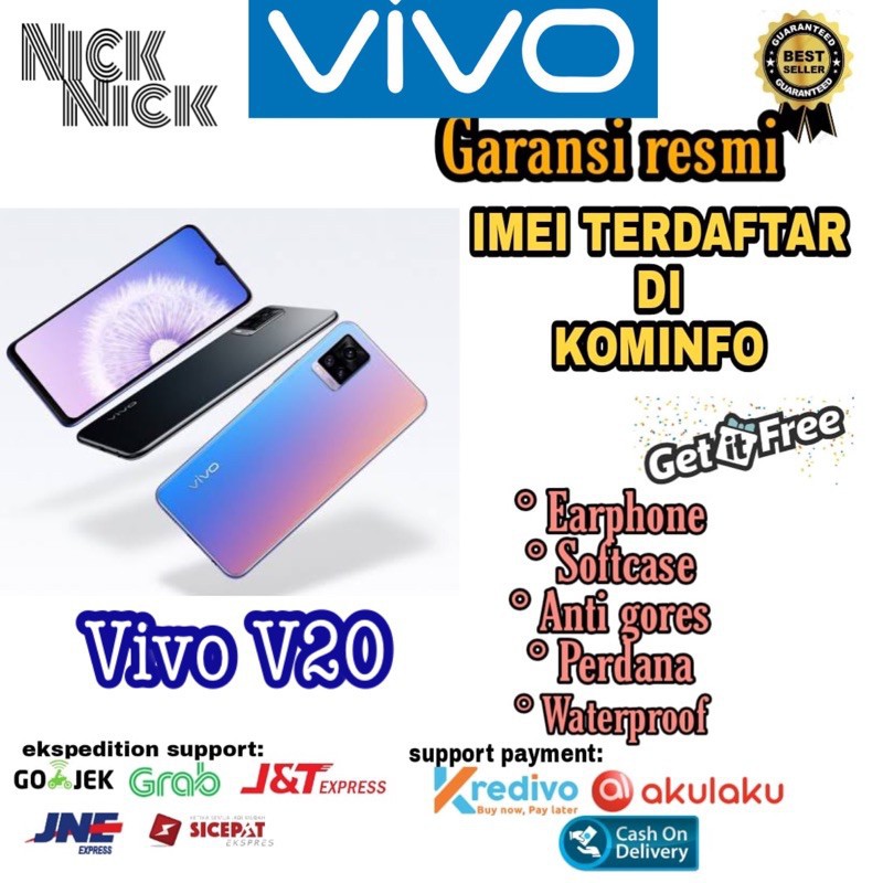PROMO Cuci Gudang HP Vivo V20 8/128 Garansi Resmi