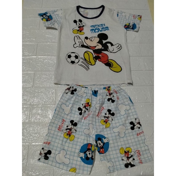 Preloved Like New Setelan Anak Mickey Mouse 2in1 Preloved Set Mickey Mouse Bukan Preloved Set H&M Ba