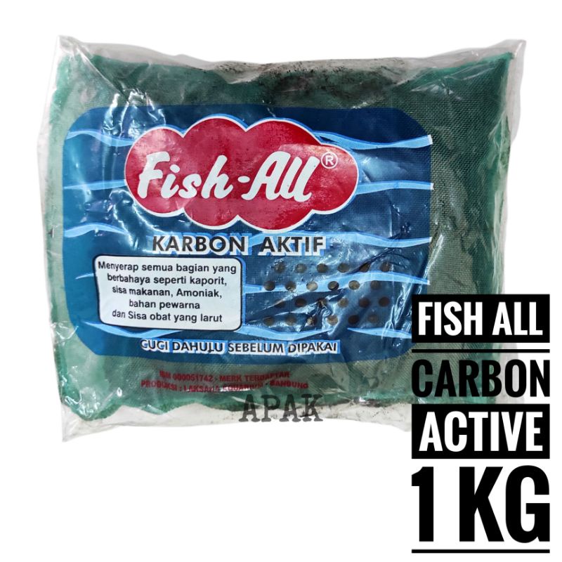Fish All Karbon Aktif 1kg Arang Media filter carbon active 1 kg murah