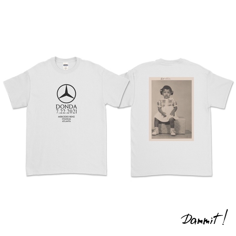 KANYE WEST - DONDA T-SHIRT (DEPAN BELAKANG)