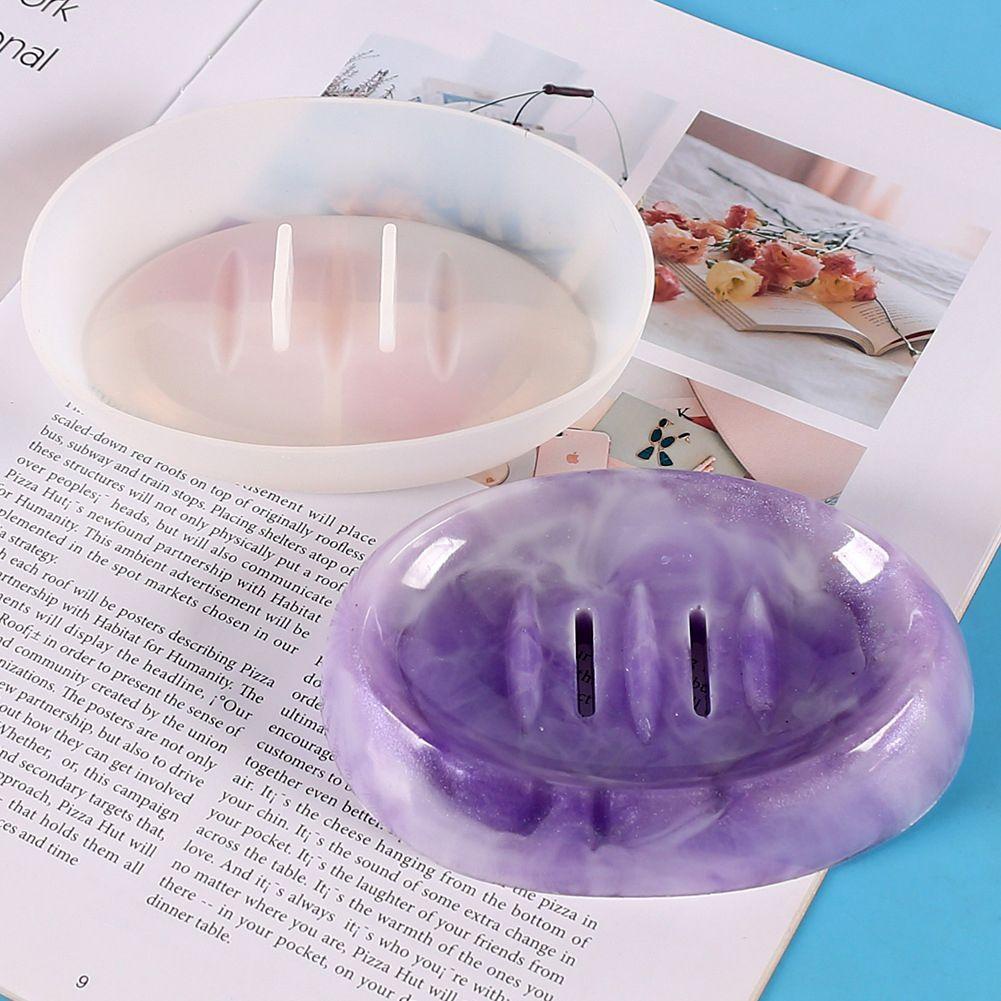 Solighter Kotak Sabun Cetakan Resin Dekorasi Rumah Storage Box Crystal Casting Mold