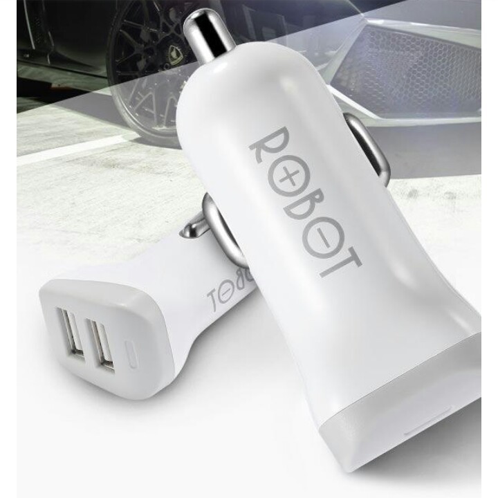 ROBOT charger mobil 2 usb ports 2.1A saver robot RT-C06