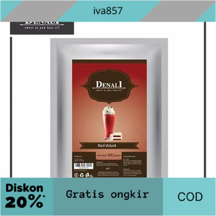 

PROMO POWDER RED VELVET Denali 800gr Bubuk Minuman Enak Halal GRATIS ONGKIR
