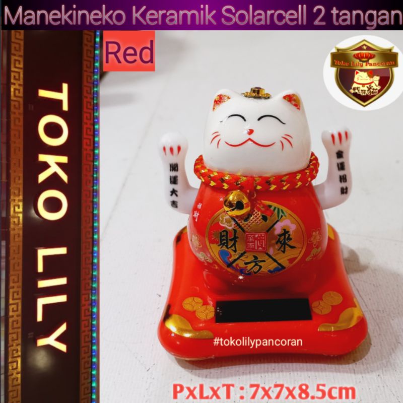 Manekineko Keramik Mini / Kucing Hoki Keramik Mini / Lucky Cat Keramik Kecil