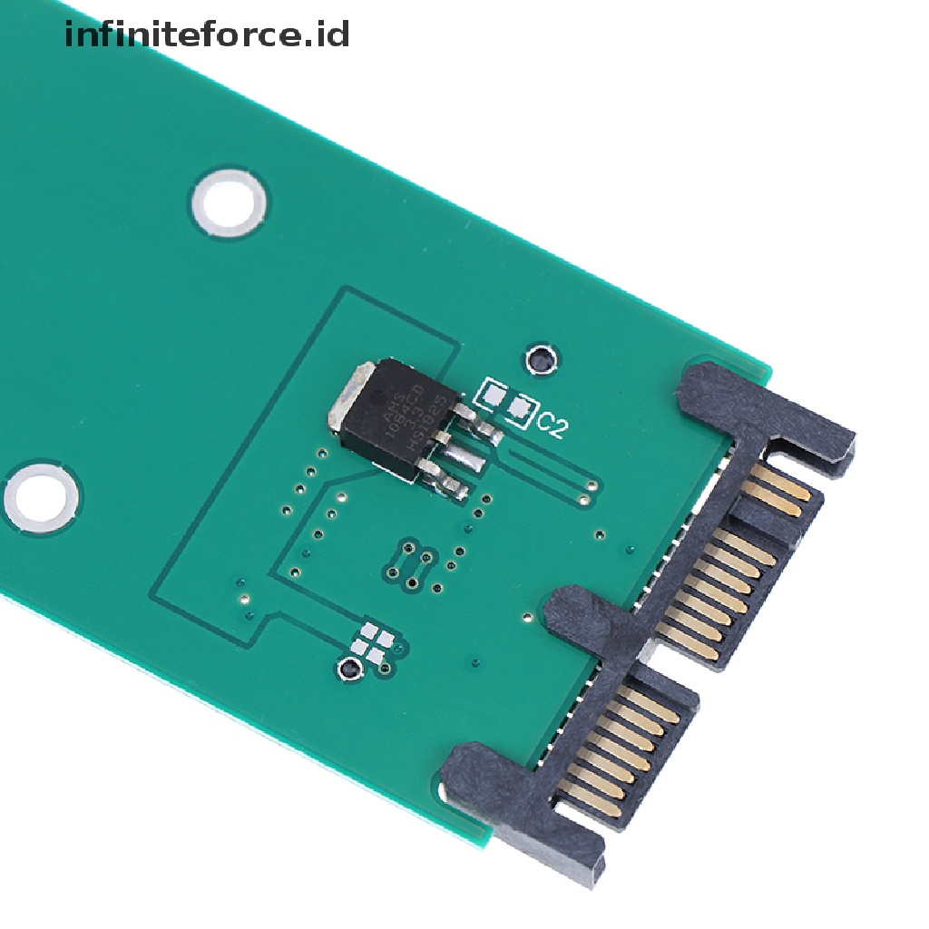 (infiniteforce.id) 1pc Kartu Adapter Konverter Mini PCIe PCI-e mSATA 3x5cm SSD Ke 1.8 &quot;Micro SATA